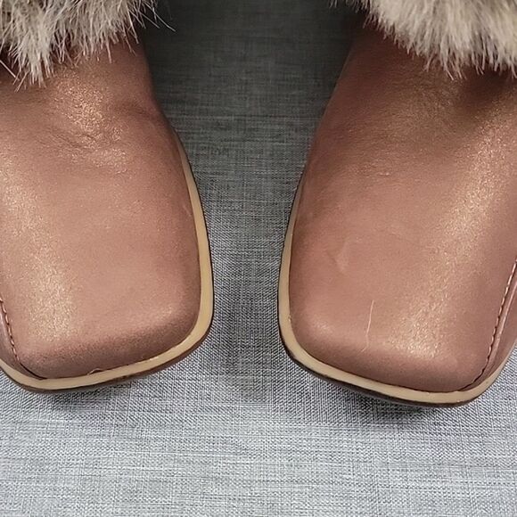 Timberland Baychester Boots NWOT - Women's Fur, Fold Down, Brown Leather 7M READ - Picture 3 of 10